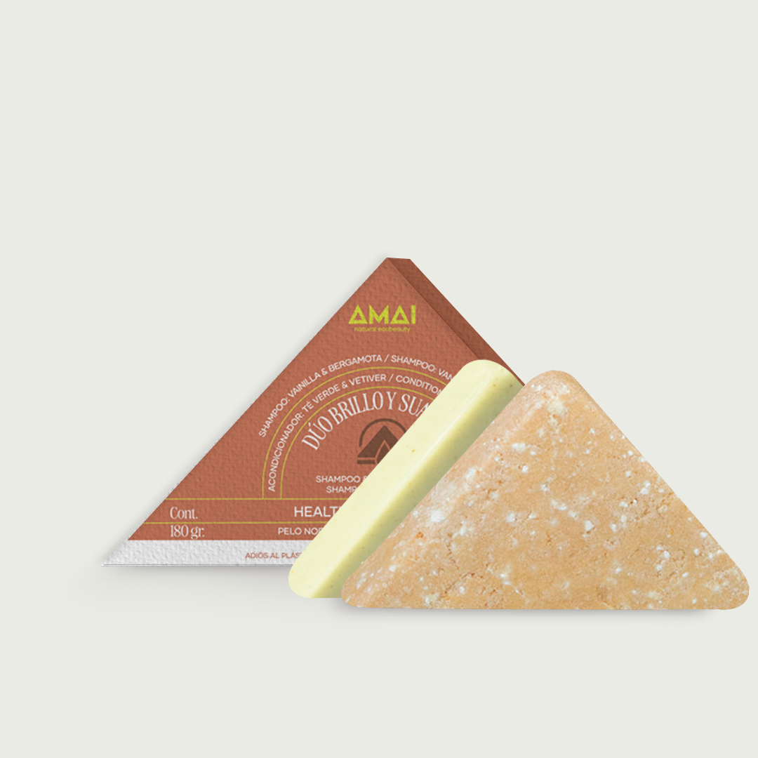 Conditioning shampoo bar for hair shine and softness