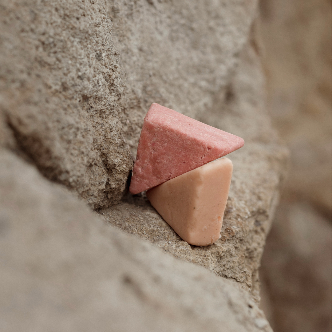 Conditioner and shampoo bar for dry, damaged, dyed hair