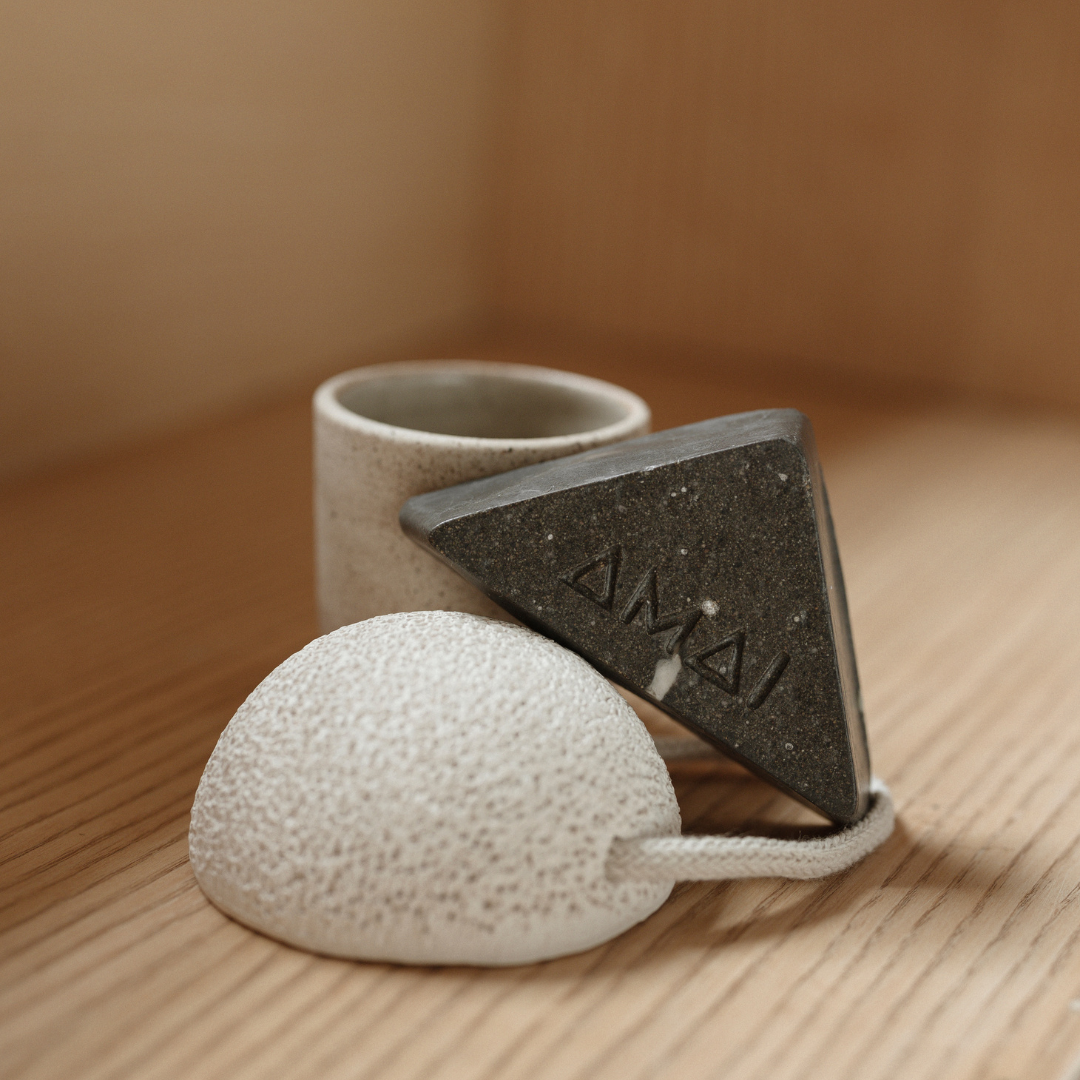 Activated charcoal facial exfoliating soap acne pimples blackheads
