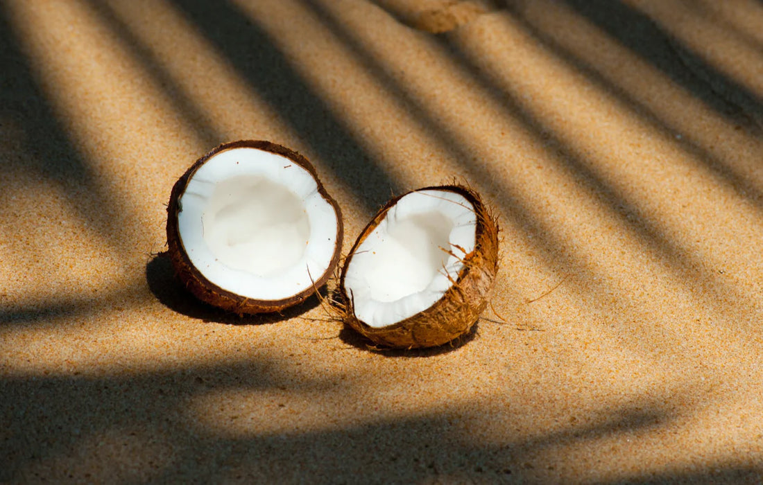 Solid cosmetic coconut oil